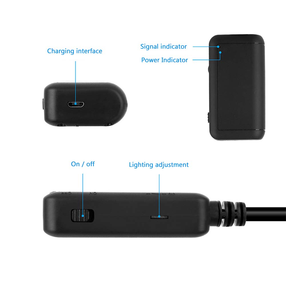 Amazon.co.jp: ワイヤレス内視鏡 500万画素超薄型 1920P HDカメラ