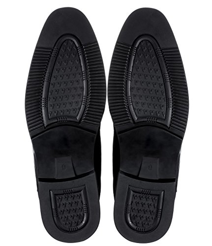 Image of Calden Men's Invisible Height Increasing Elevator Shoes - Black Patent Leather Lace-up Formal Tuxedo Oxfords - 3 Inches Taller - K911929 - Size 6.5 D(M) US