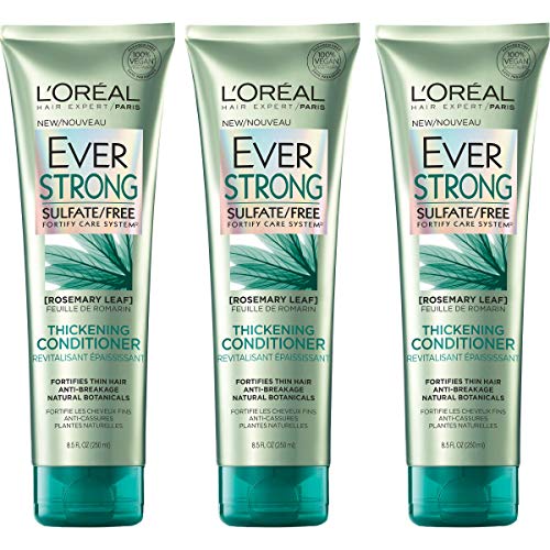 L'Oreal Paris Hair Care Everstrong Sulfate Free Thickening Conditioner, 3 Count
