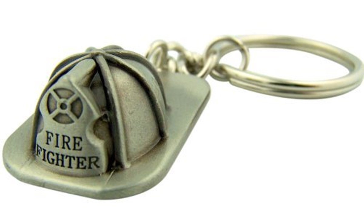 Firefighter Helmet JZK 30x Firefighter Keyring Fireman Keychain