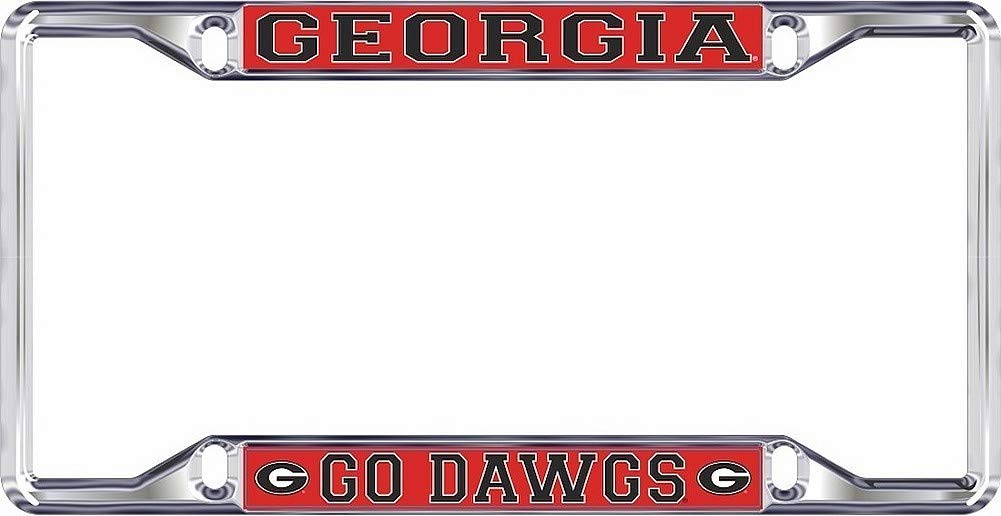 NCAA License Plate Frame Silver