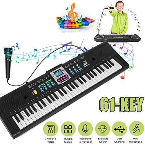 YANGZY 61 touches musique numérique clavier électronique enfants Piano électrique multifonctionnel pour étudiant en… - Les Beatles, Paul McCartney, John Lennon, RIngo Starr, George Harrison YANGZY 61 touches musique numérique clavier électronique enfants Piano électrique multifonctionnel pour étudiant en… – Image 7