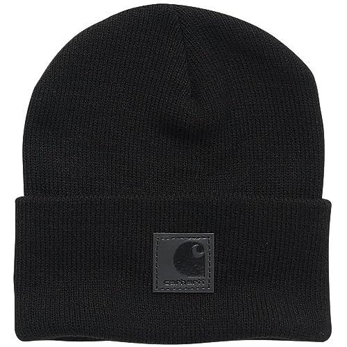 Image of Carhartt Unisex Baby Tonal Label Knit Beanie Cuff Hat, Black,One Size