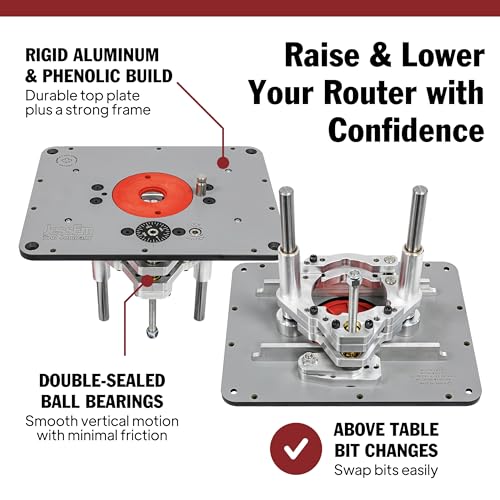 Image of JessEm 02310 Rout-R-Lift II Router Lift For 3.5 Inch Diameter Motors