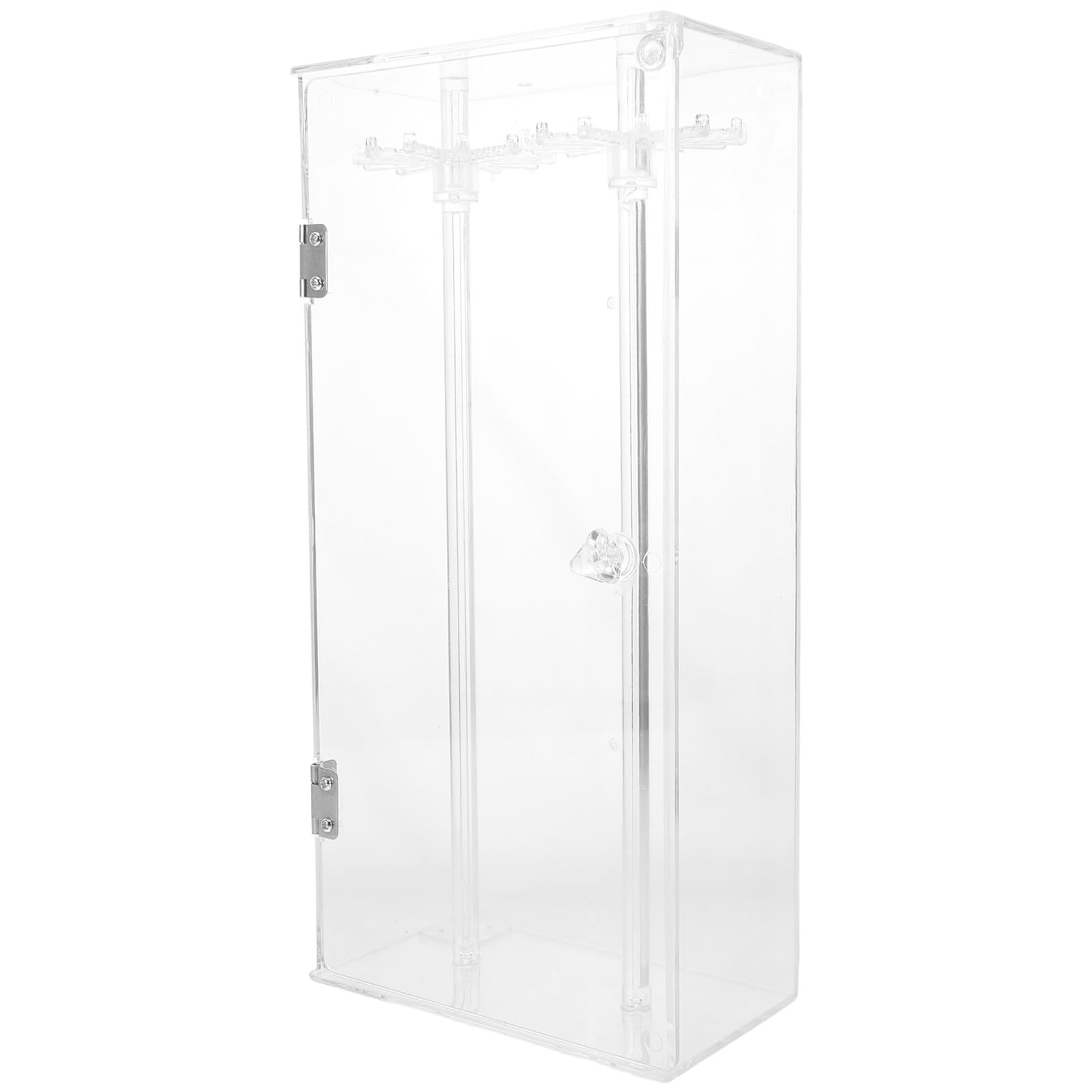 Zerodeko Schmuckkästchen mit Drehbarem Halskettenhalter Hängeregal für Armreifen und Ohrringe Schmuckständer aus Acryl für Kettchen und Anhänger Organizer für Schmuckaufbewahrung