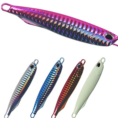 Isca de pesca, 40 g, 85 mm, placa de ferro 3D, isca de pesca, lapiseira para amantes de pesca - 04