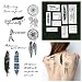 Tattify Dreamcatcher Themed Temporary Tattoos - Light as a Feather (Set of 18)