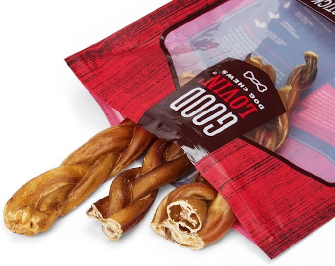 Good Lovin' Braided Bully Stick Dog Chew 2.4 oz. Count of 3
