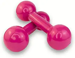 Par Halter 01 Kg Rosa Pink Treino Musculação