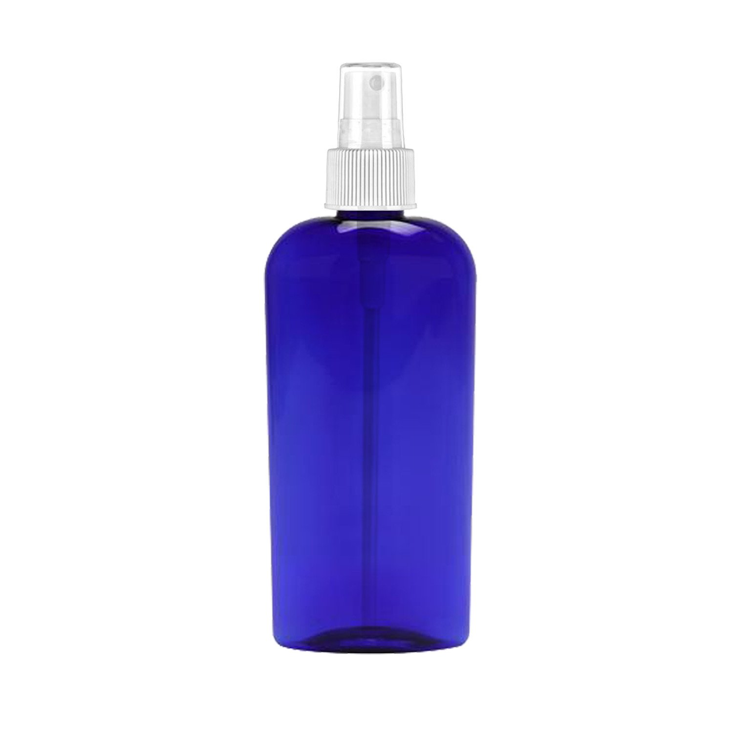 MoYo Natural Labs8 Oz Large Mist Spray Bottle Refillable Reusable Empty 8 oz Fine Mist Bottle Cobalt Blue Oval 8 OZ Pack of 1