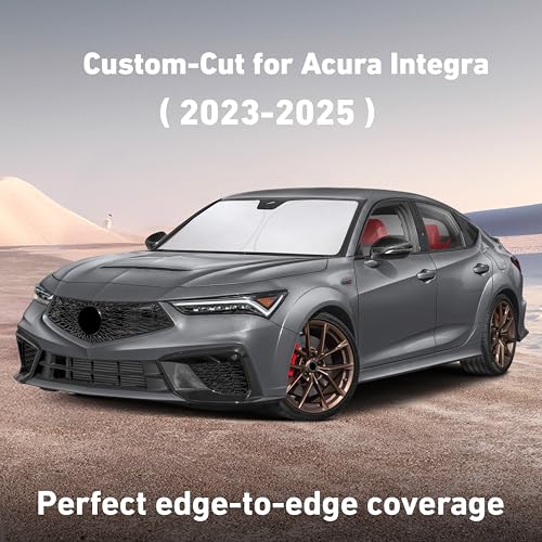 Image of EcoNour Windshield Sunshade Compatible for Acura Integra 2023 2024 2025, Sun Visor for Front Windshield & Window Sun Shade Cover, UV Heat Blocker & Protector, Car Accessories