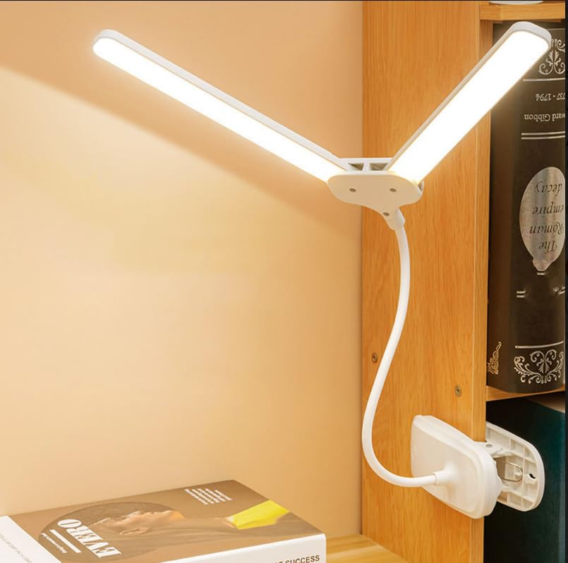 Image of Kian 3-in-1 LED Desk Lamp with Pen & Phone Holder - USB Rechargeable Study Lamp with Touch Sensor, 3 Light Modes, Eye Protection & Warm White, Office & Home(Pack of 1) (Lamp 4)