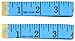 Soft Tape Measure for Sewing - LeBeila 2 Pack Measuring Tape for Body Measurements Flexible Fibre Glass Reverse Side Tailor Cloth Ruler 60"/150cm Bulk Prime Dressmaker Rulers (2Pack, Blue)