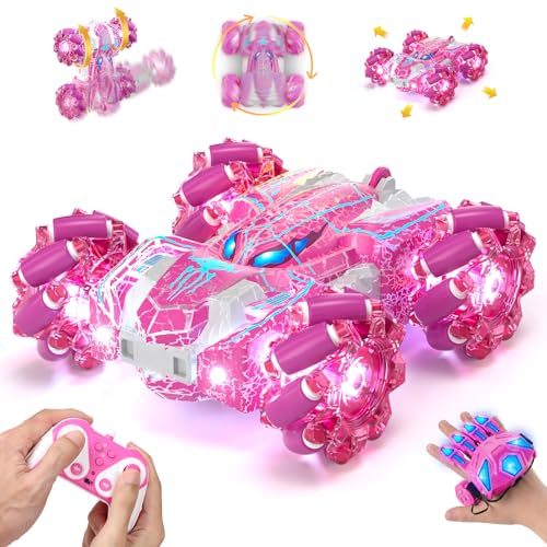 Spider Coche Teledirigido, Coche Stunt RC Doble Cara, Regalo para Niños