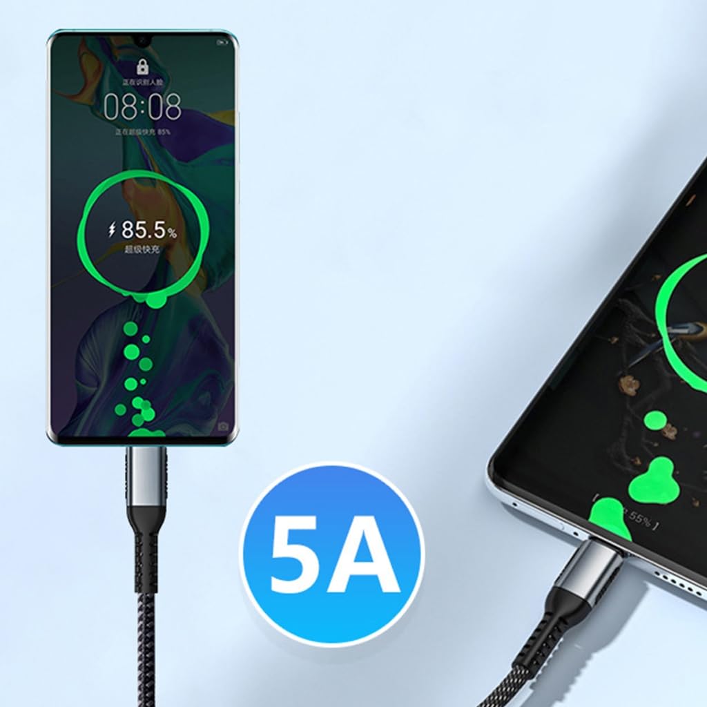 Kabel do ładowania USB C na USB C, przewód 100 W z e-markerem do szybkiego dostarczania energii