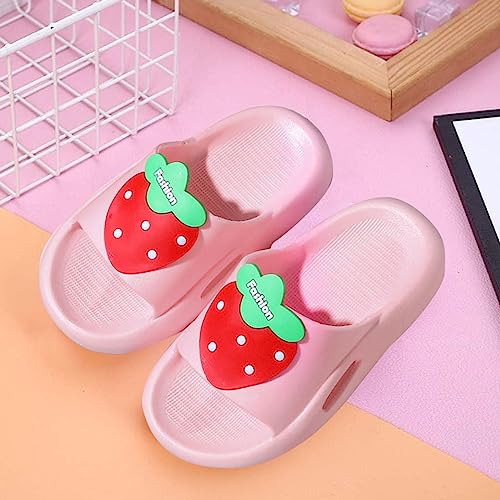 Kids Girls Strawberry Cloud Slides Comfortable Non-Slip Summer Beach Pool Shoes Toddler Cute Home Bathing Sandals3