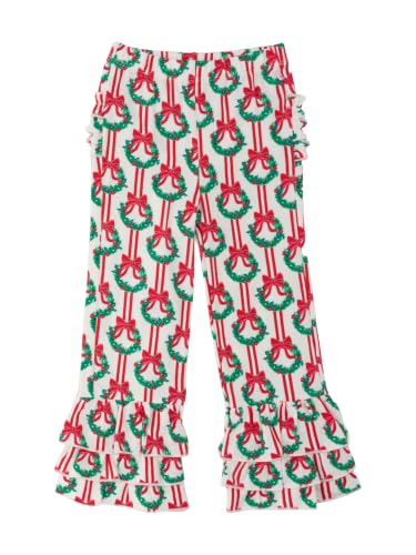 Image of RuffleButts Baby Girls Stretchy Flare - Ruffle Pants