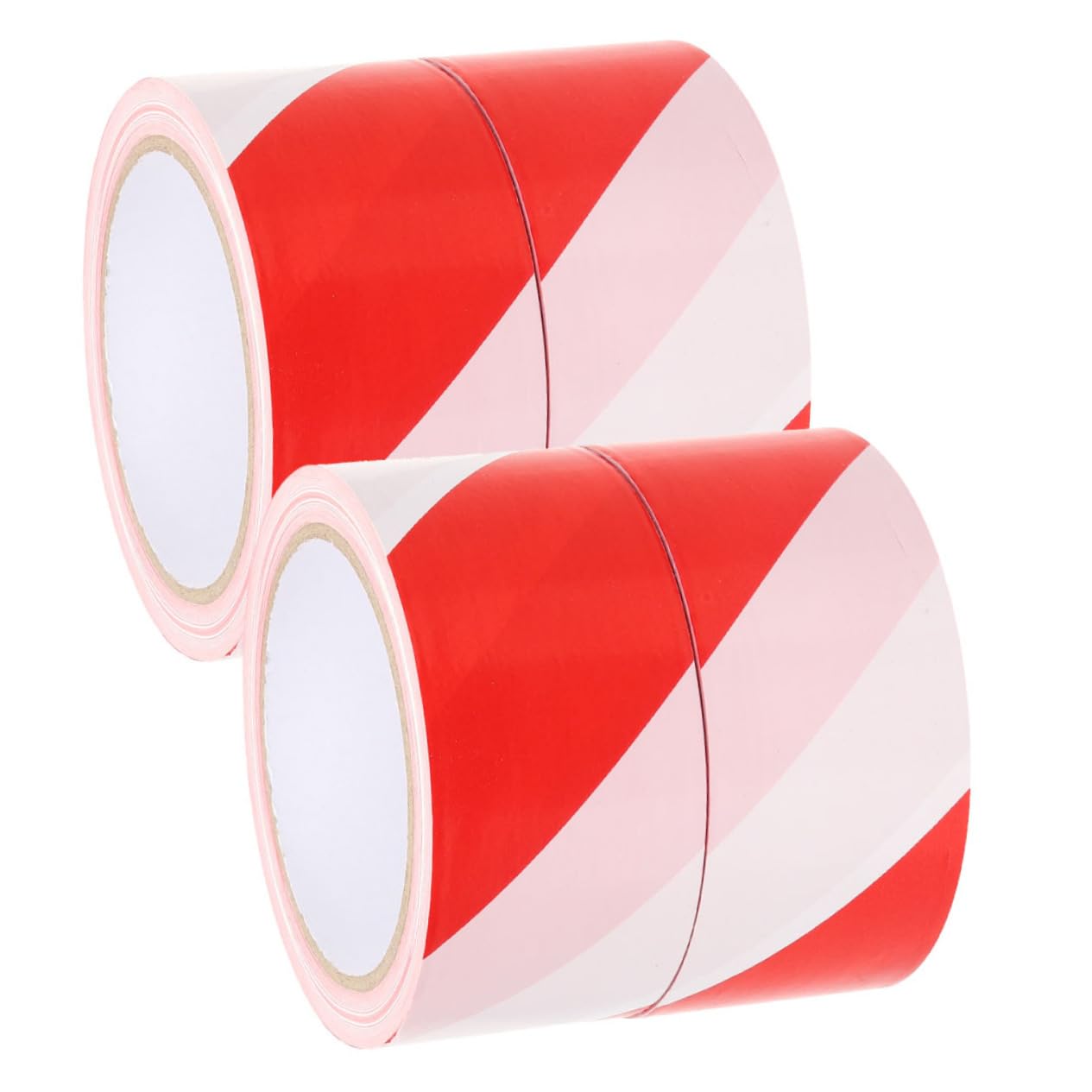 KOMBIUDA 4 Rollen Absperrband Warnband Gefahrenband Rot Weiß Pe 4,8cm x 100m Reißfest Baustelle Gewerblich