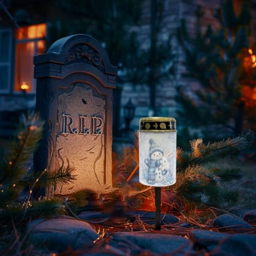 Image of Christmas Cemetery Solar Lights, 2 Pack