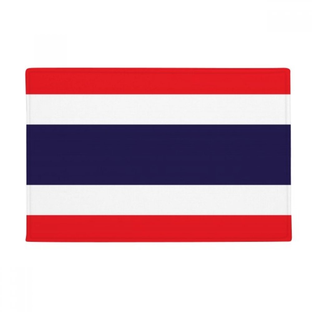 Tapis de sol drapeau Thaïlande 40x60 cm multicolore antidérapant pour cuisine et salon
