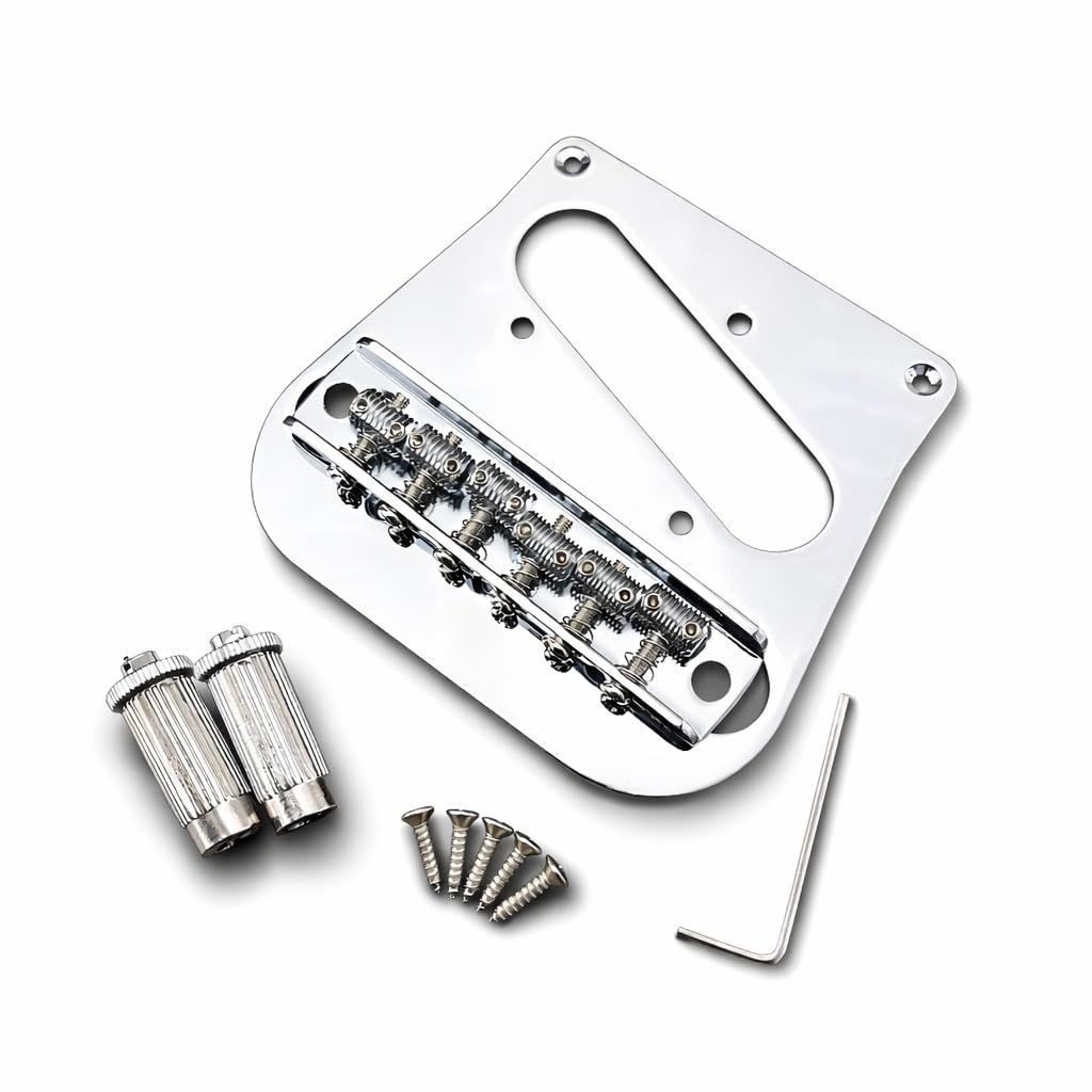 Amazon.com: Tele Bridge Plate & 6-Saddle Bridge for Bigsby B5 and