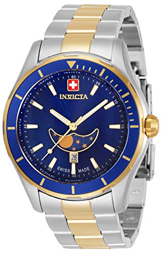 Invicta Men's Pro Diver Swiss Quartz Watch with Stainless Steel Strap, Gold, 22 (Model: 33467)