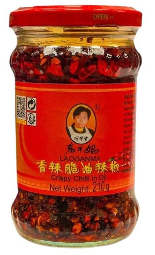 Lao Gan Ma Crispy Chilli in Öl 210 g – Chinesisches Chili Oil, würzig & knusprig