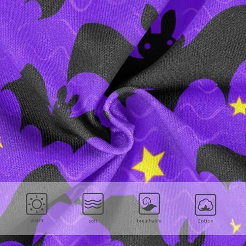 Joisal Cotton Toddler Girls Underwear Halloween Black Bats Purple Little Girl Panties Florals Briefs Undies Kids 2t3