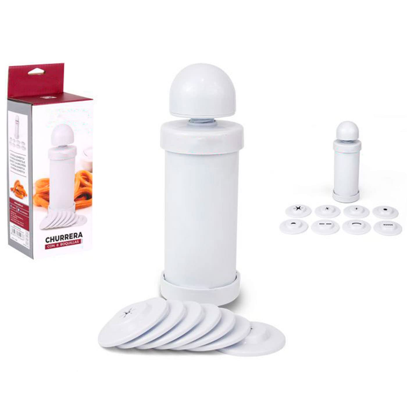 Macchina Per Churros Con 3 Ugelli - In Acciaio Inox Con Sac à Poche | Per Fare Churros Fatti In Casa - Foto 13