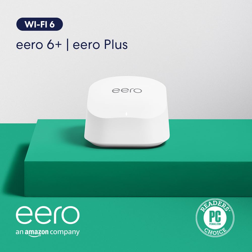 eero 6+ Mesh WiFi Router: 1500 Sq Ft, 75+ Devices