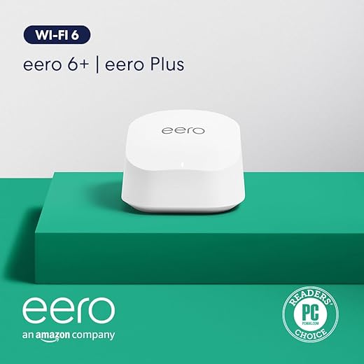 Amazon eero 6+ Mesh Wi‑Fi Router (1-Pack)