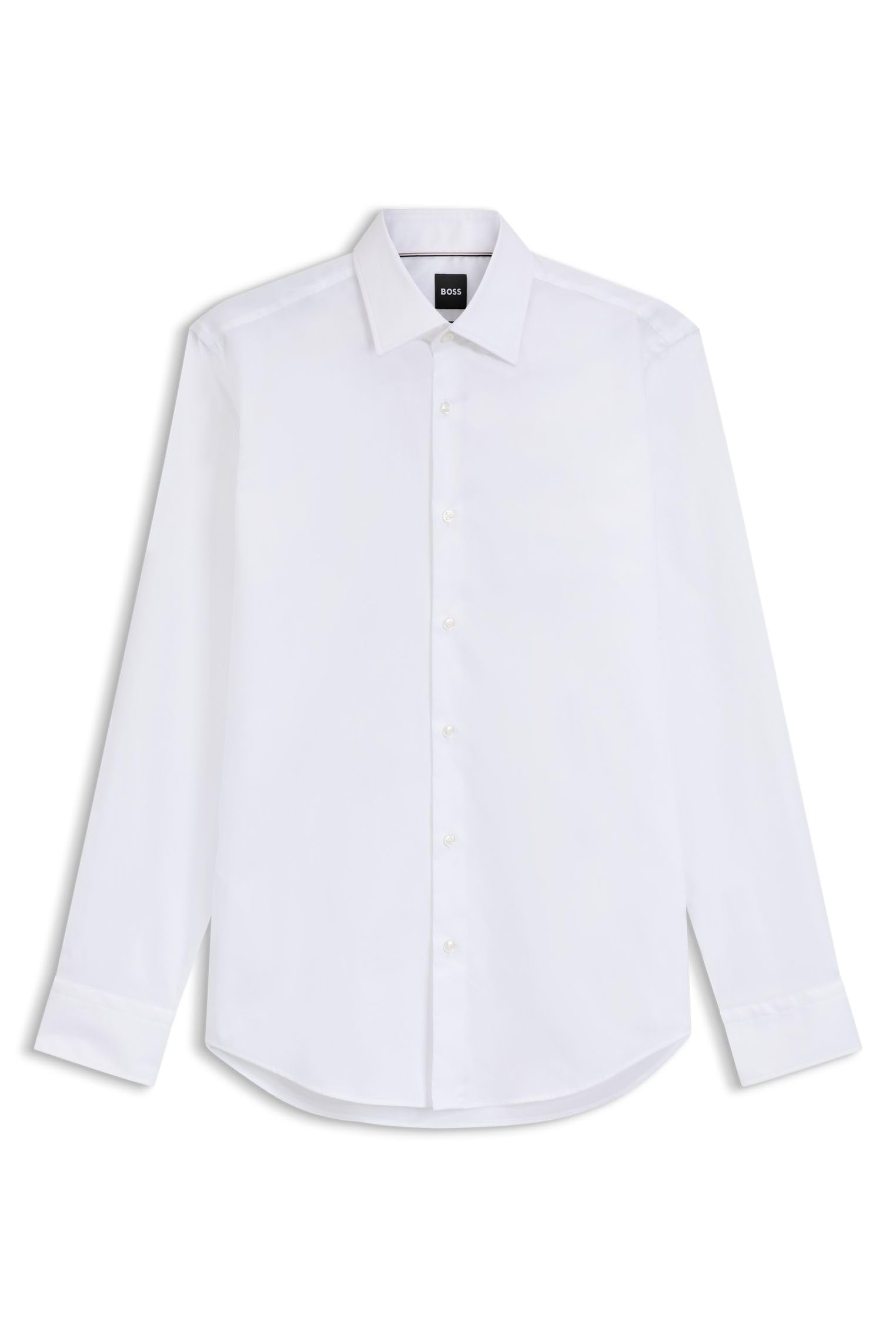 Hugo Boss Men's White H Joe Kent C1 214 10245425 01 Oxford Shirt - Size: 17 Inch
