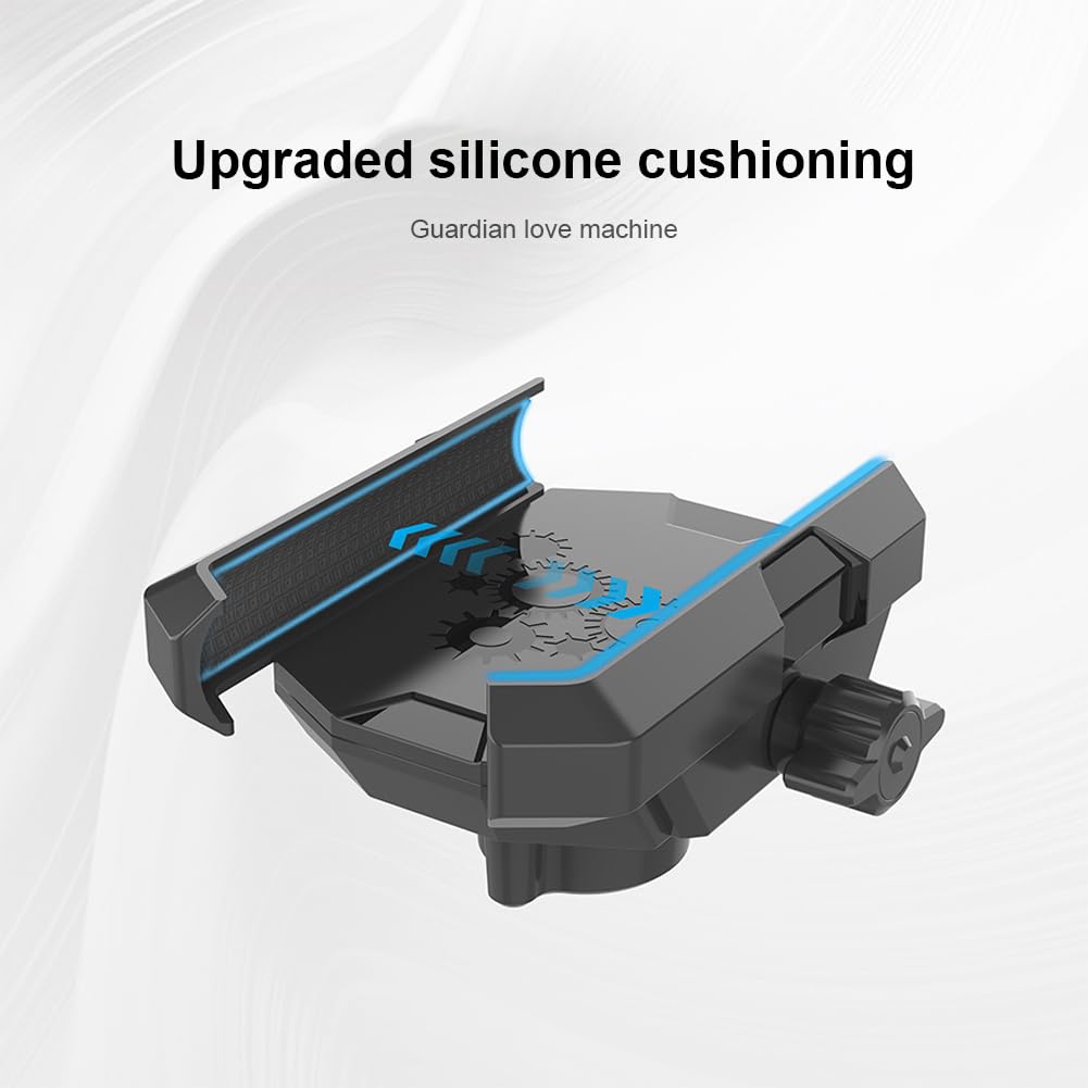 Soporte para teléfono de coche, rotación de 360°, soporte ajustable para parabrisas y rejilla de ventilación, soporte para teléfono móvil