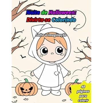 Capa do livro Noite de Halloween: Divirta-se Colorindo (Portuguese Edition)
