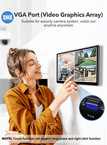 Newsoul Monitor Portátil com Tela Sensível Ao Toque, 15,6 '' Hdr 1080P Ips Raspb Pi Vesa Hdmi Vga