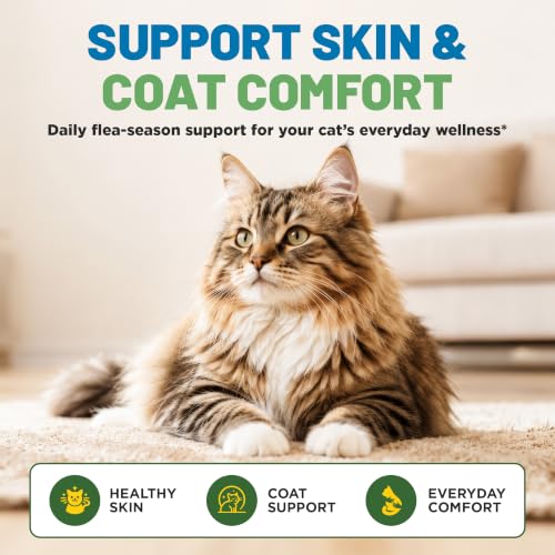 Guardian's Choice Flea Chews for Cats, Flea & Tick Chews, 100 Count | Help Keep Your Cat Comfortable. Daily chewable support for healthy skin, coat, and everyday wellness.* - Image 5
