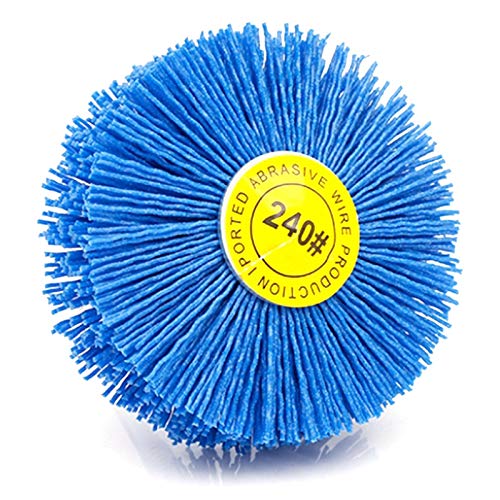 4 Stücke 80X30X6 Mm Bohrer Schleif Draht Schleif Scheibe Nylon Borsten Polier Bürste Für Möbel Mahagoni Fertig