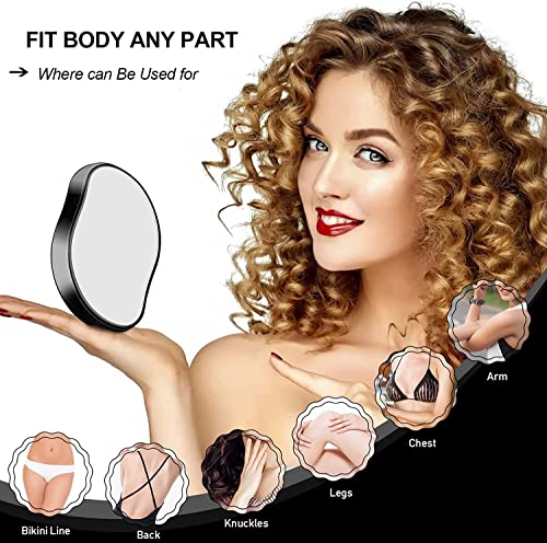 Utkwbs Crystal Hair Eraser, Crystal Hair Eraser For Hair Removal, Crystal Hair Remover For Men And Women, Magic Crystal Hair Remover With Gentle Skin Exfoliation, Works For Arms, Back & Legs (Black) #TOP2