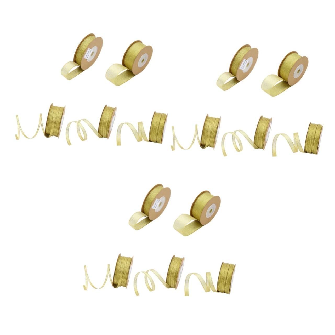 VILLCASE 15rollen Glitzerband Aus Polyester Grosgrain Ribbons Für Party-dekoration Blumenverpackung Und Geschenkverpackung