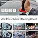 Louisx Glass Cleaning Board, Louisex Glass Cleaning Board, Glass Polish Mouse, Improves Clarity and Visibility for Enhancing The Visual Effects of Automotive Windshields (1PCS)