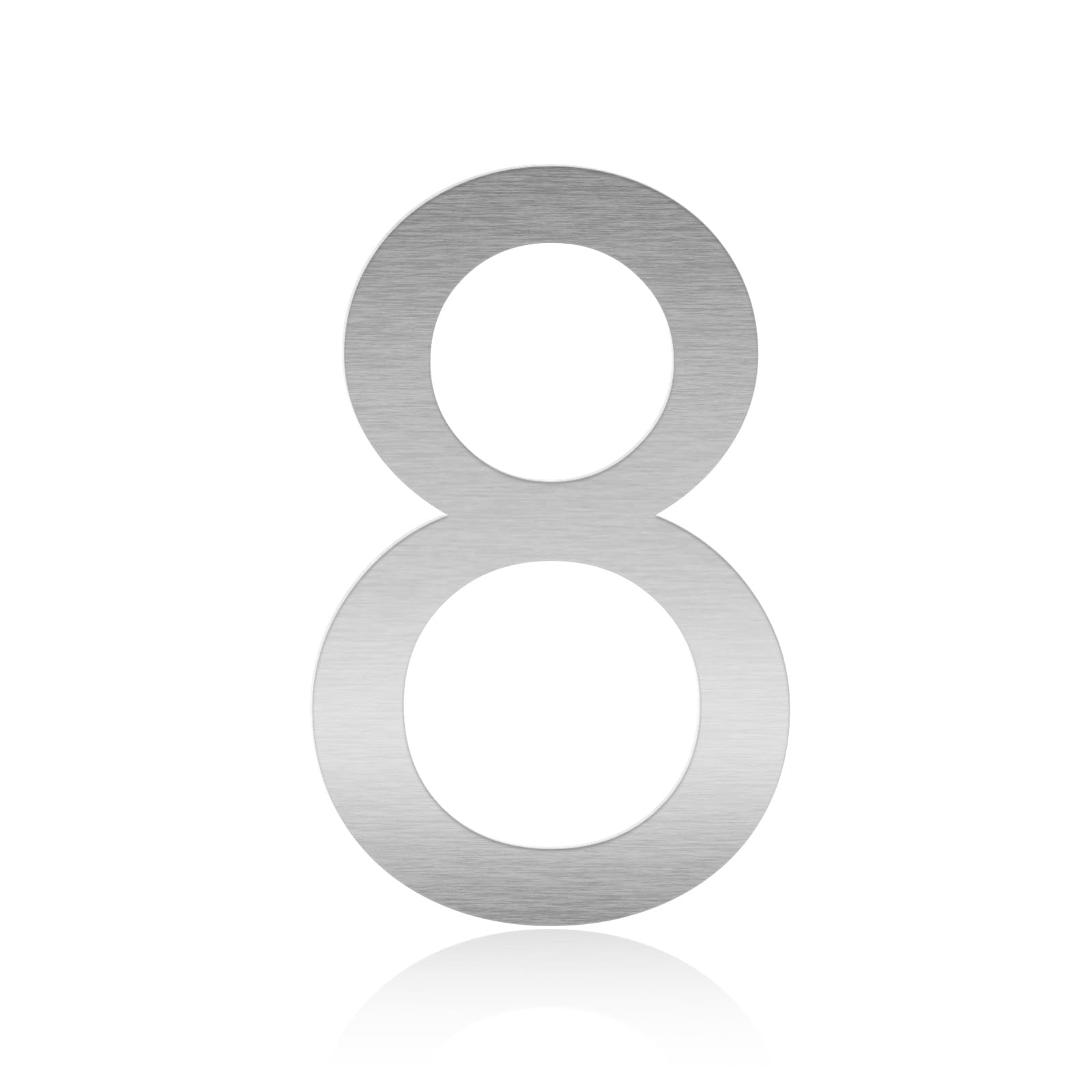 3 Inch Metal Letters, Silver Stainless Steel House Address Mailbox Numbers, Perfect for Home Address Plaques, Door Signs, Office Labels, Custom DIY Crafts Homemade Projects, and Modern Decor(Number 8)