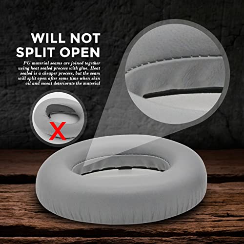 Lambskin NC 700 Almohadillas de Cuero Real para Auriculares Bose NC700 Gris (Gris Plateado) miniatura 4