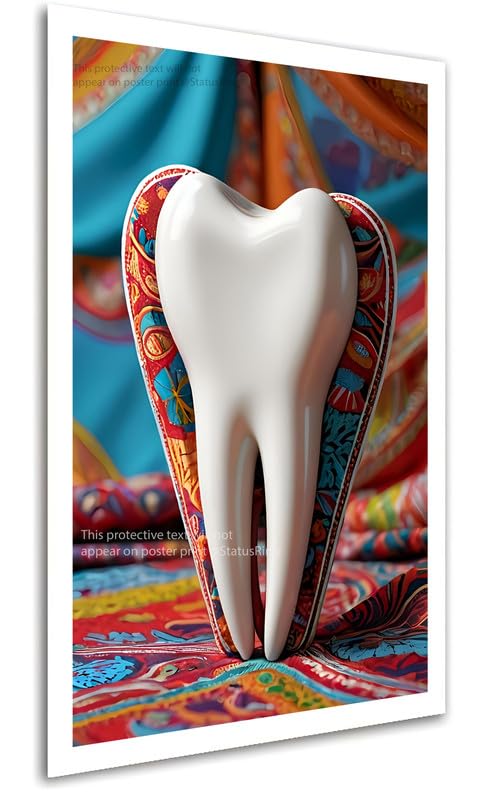 Tooth wing artwork Dental Clinic Poster Artwork StatusRing Dentist Poster without Frame-picture-14