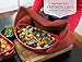 Rachael Ray Moppine Towel - 2-in-1 Kitchen Towel and Pot Holder with 2 Heat Resistant Pockets to Grip Hot Cookware, Bakeware - Absorbent Kitchen Towels Perfect for Drying Dishes and Hands, Brick Red