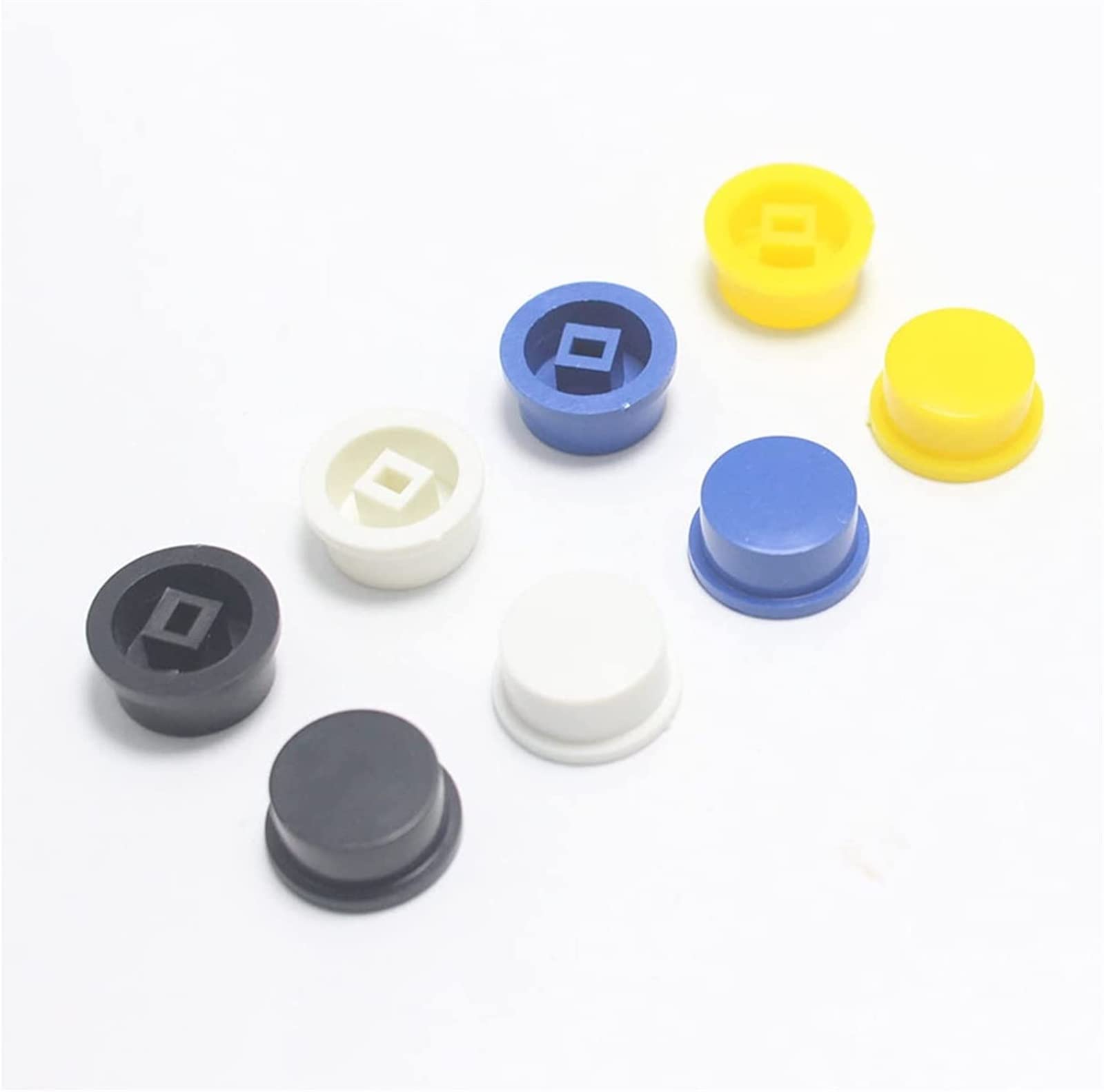 Commutateurs micro-interrupteurs résistant aux faux contacts, bouton-poussoir 5.8x7mm vert x20