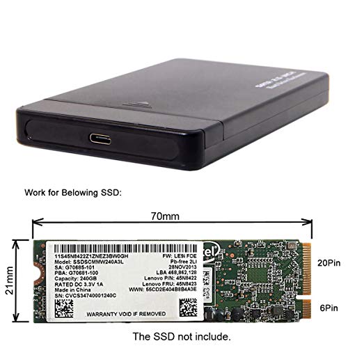 Cablecc carcasa USB-C para SSD ThinkPad X1 Carbon miniatura 5