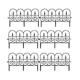 6 Pcs Garden Border Fence Trellis,Outdoor Yard Garden Plastic Border Fencing, Decorative Garden...