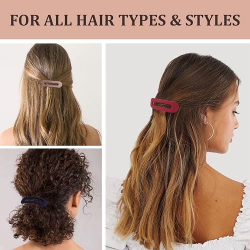 French Barrette, 6 piezas de pinzas para el cabello para mujeres y niñas, sujeción fuerte sin resbalones para cabello fino, delgado y grueso miniatura 6