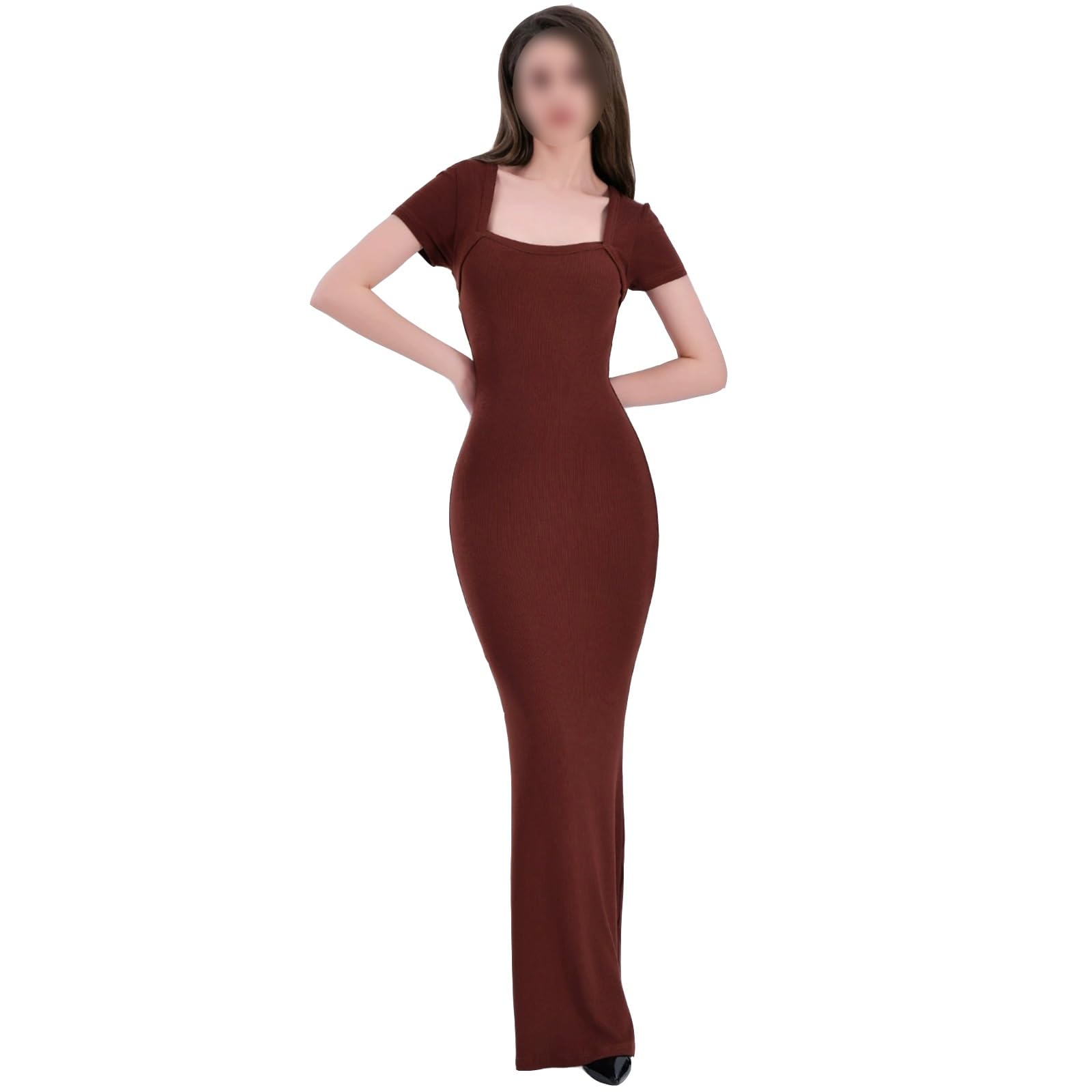 HLTYGWX Damska sukienka na ramiączkach Shapewear pod sukienką, długa sukienka na ramiączkach