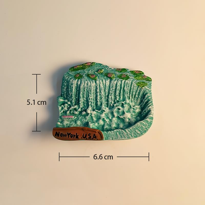 Imán decorativo refrigerador Niágara Falls 3D miniatura 4